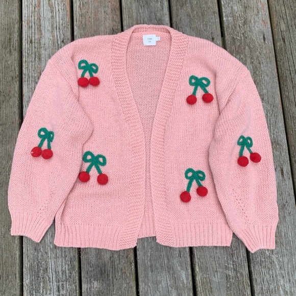 Reduced‼️50% off 🆕 Luna Ivy Cherry Chunky Cardigan Sweater in Size Medium - Picture 3 of 7